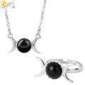 Crescent Crystal Jewelry Set