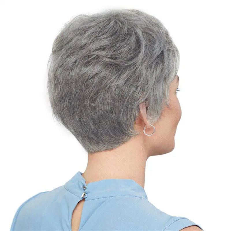 Gray Old Lady Hair Extensions