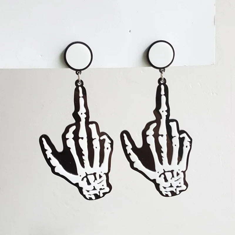 Skeleton Hand Earrings