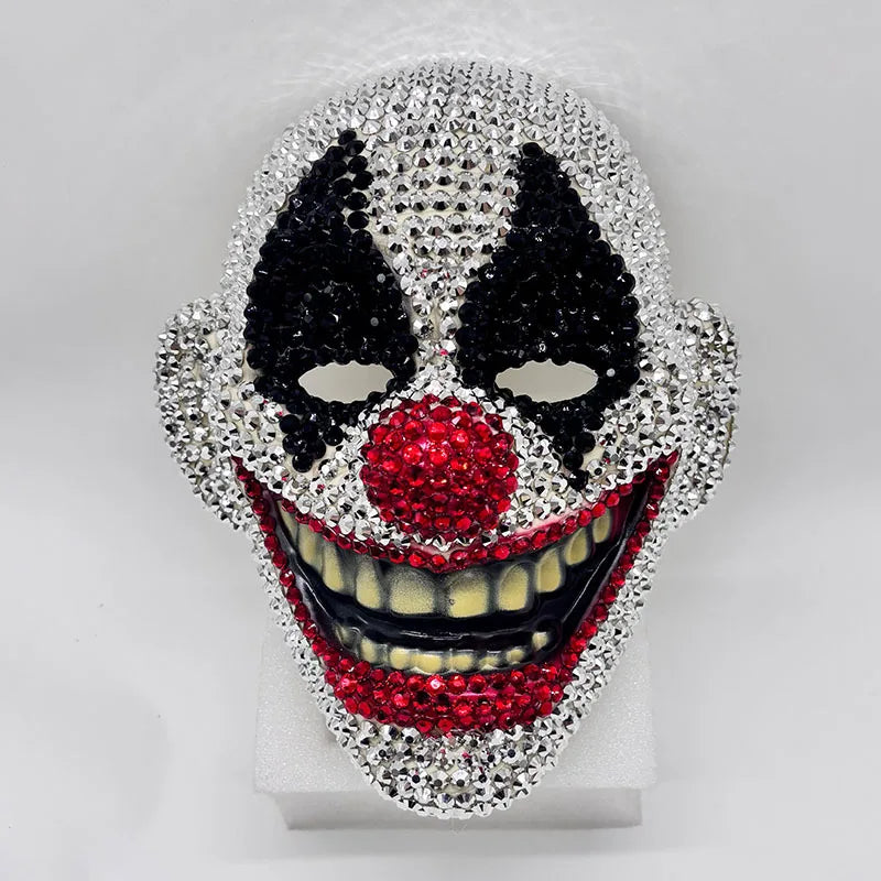 Diamond-Studded Clown Mask