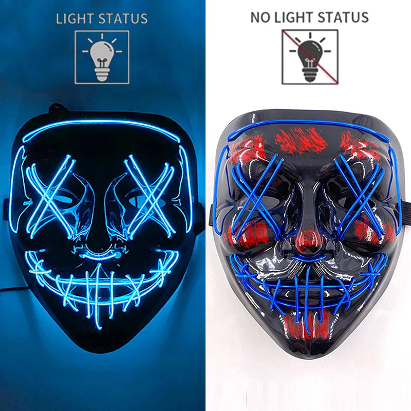 LED Hacker Vendetta Mask
