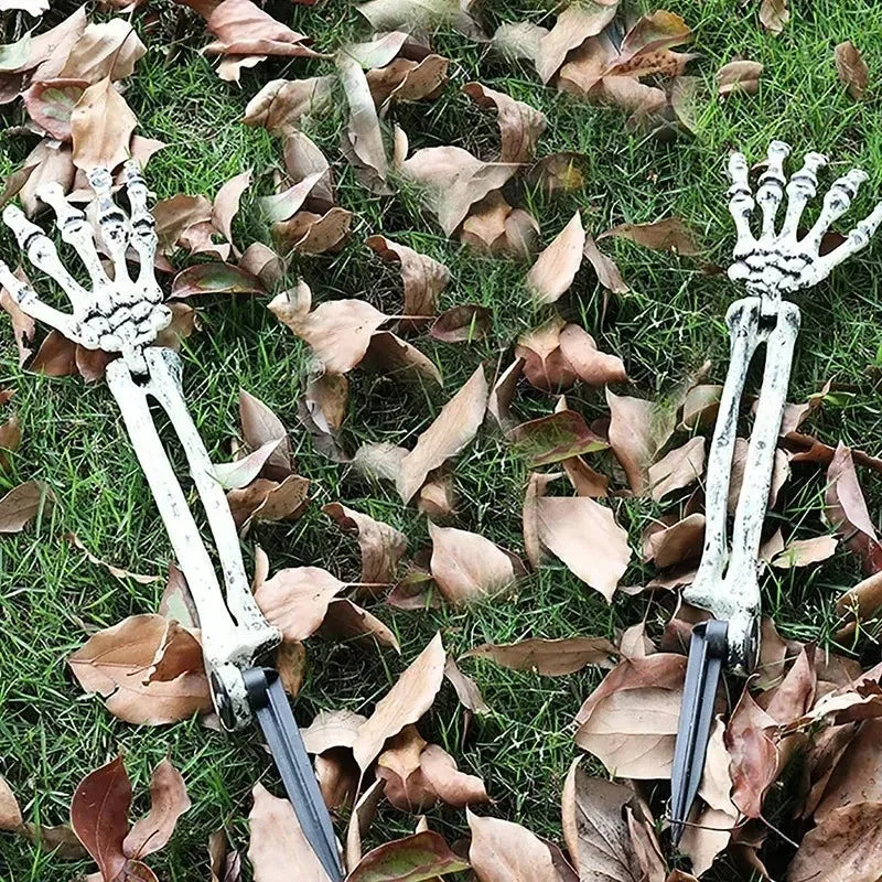 1-6pc Skeleton Hand Yard Stakes