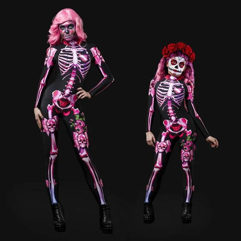Rose Skeleton Costume Dress