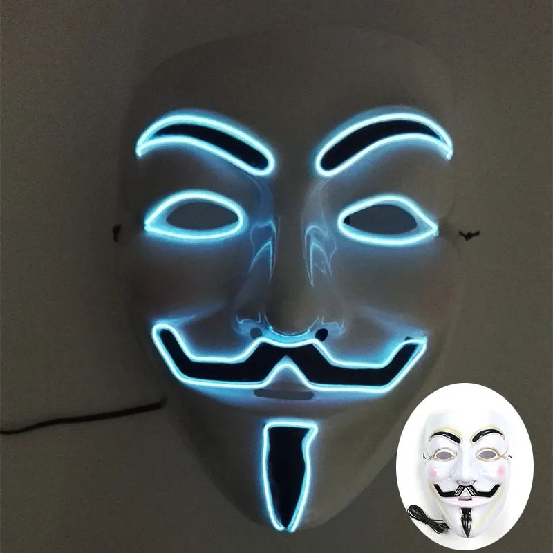 LED Hacker Vendetta Mask