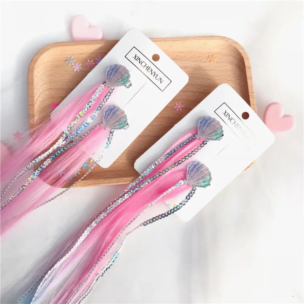 Kids Mermaid Wig & Hairpins