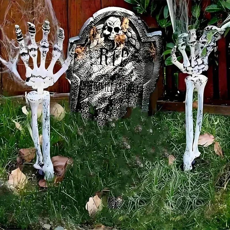 1-6pc Skeleton Hand Yard Stakes