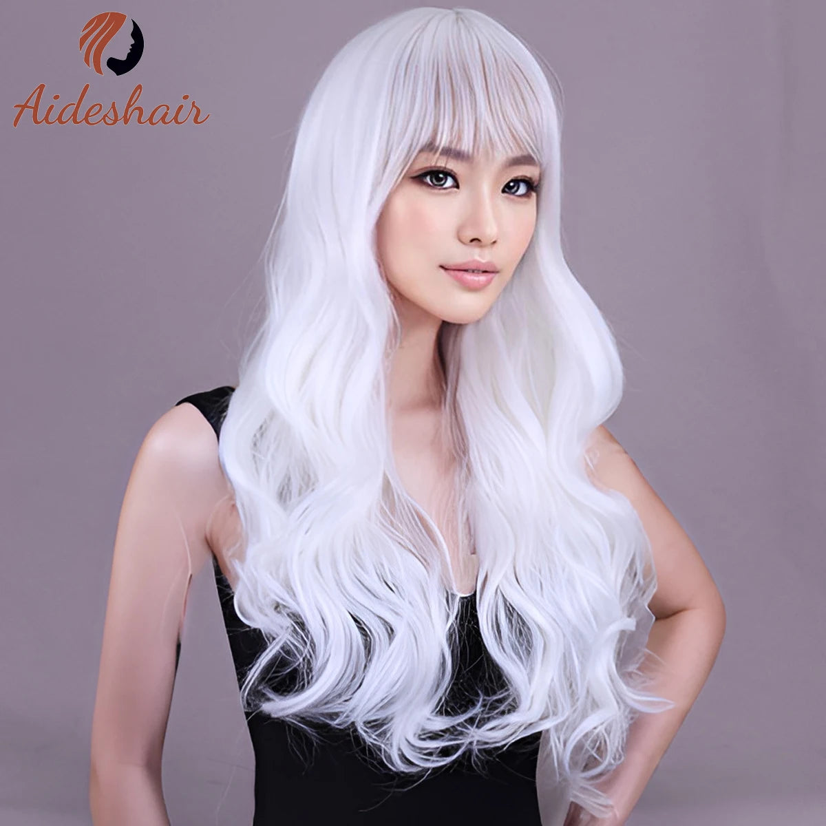 Long White Wavy Wig