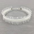 White Sheer Ruffle Choker
