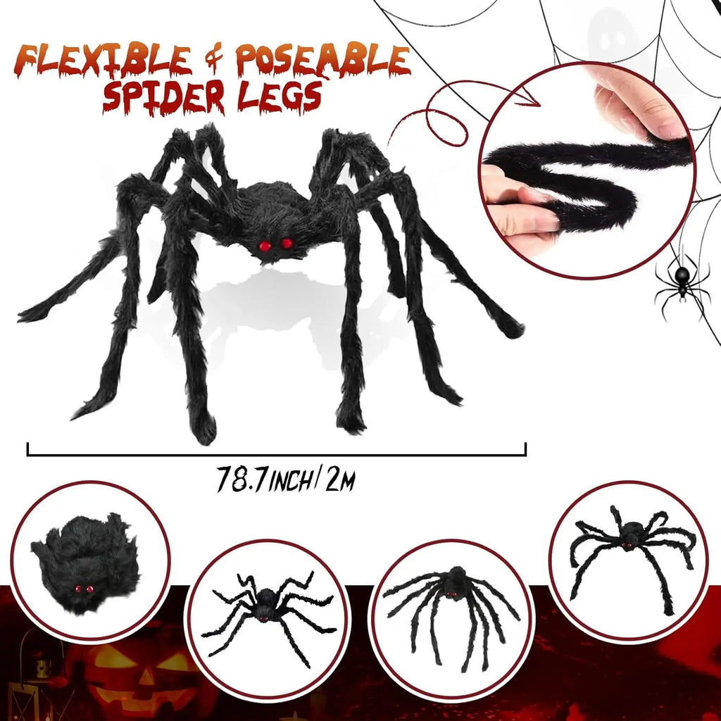 Giant Black Plush Spider