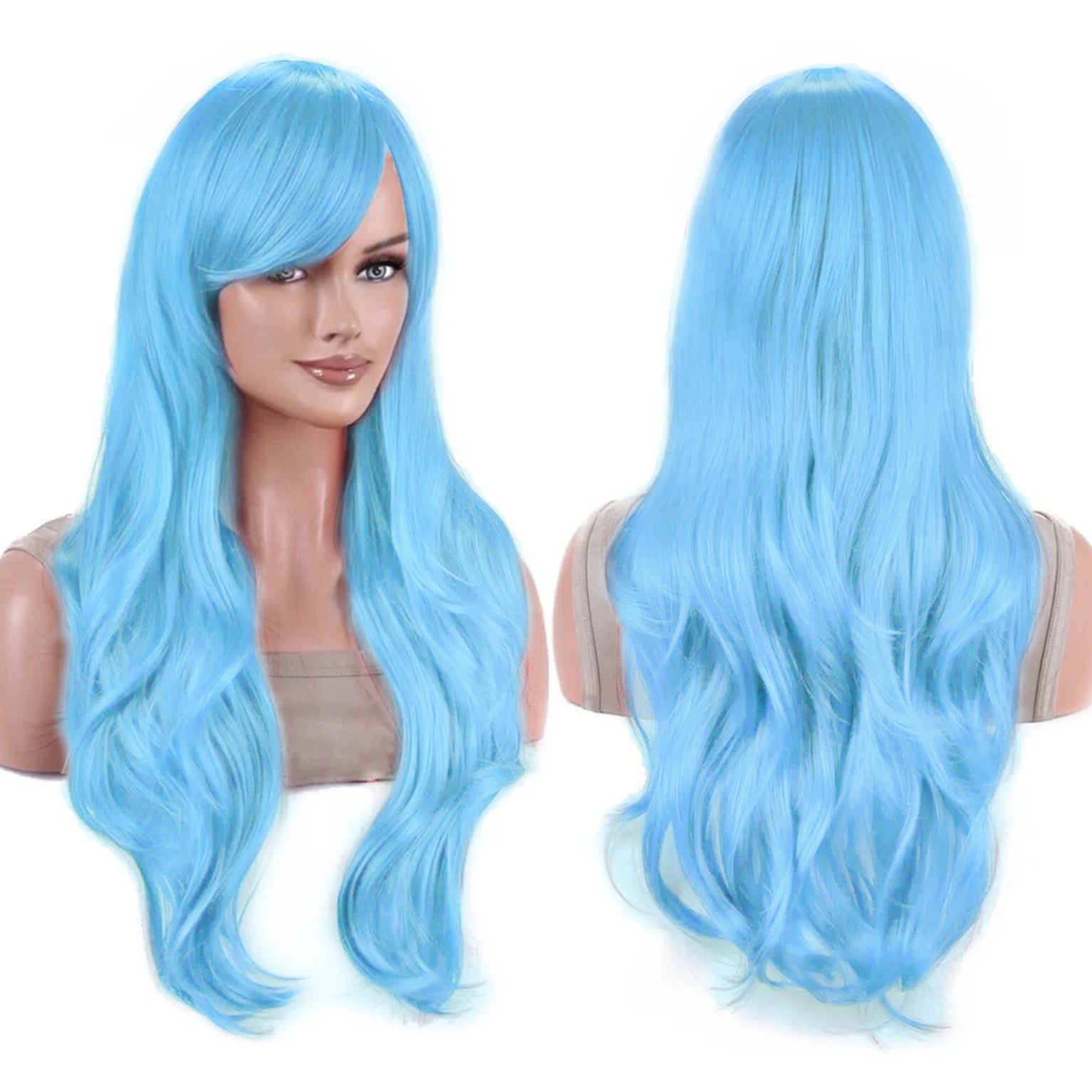 Long Wavy Rainbow Wig