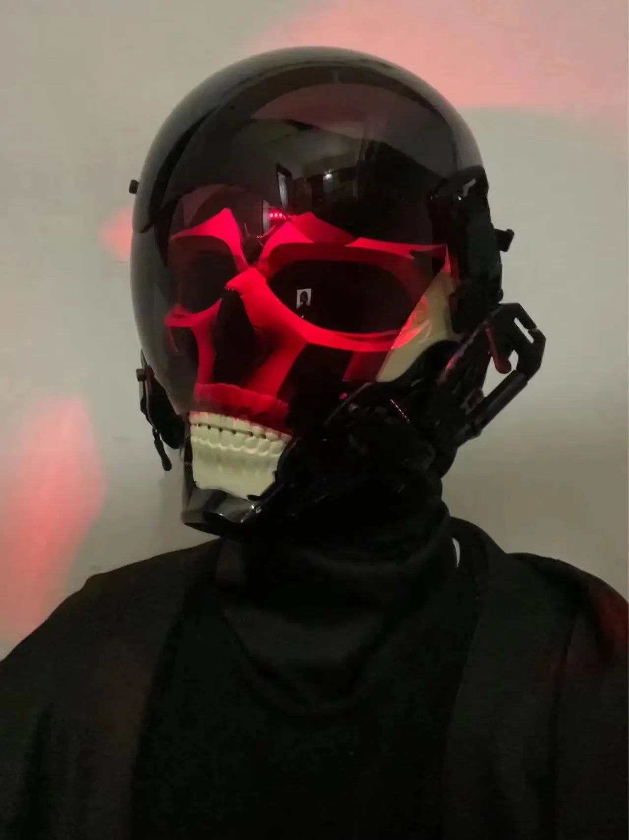 Cyberpunk LED Skull Mask