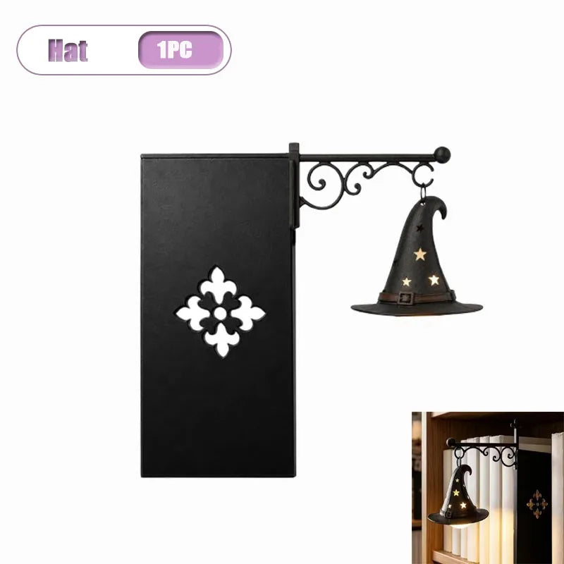 Vintage Gothic Pumpkin Lantern (Bookshelf/Shelf Display)