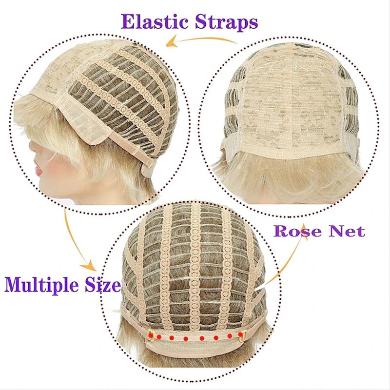 Men's Short Blonde Wig