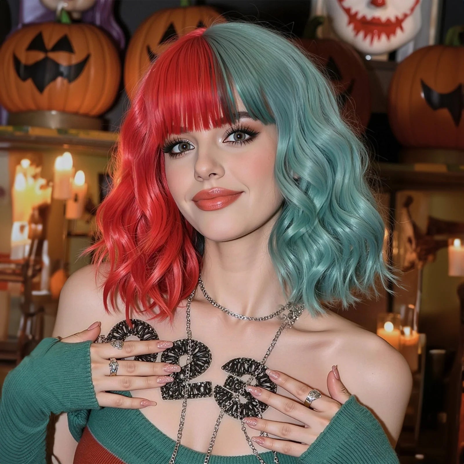 Purple-Pink Gradient Bob Wig