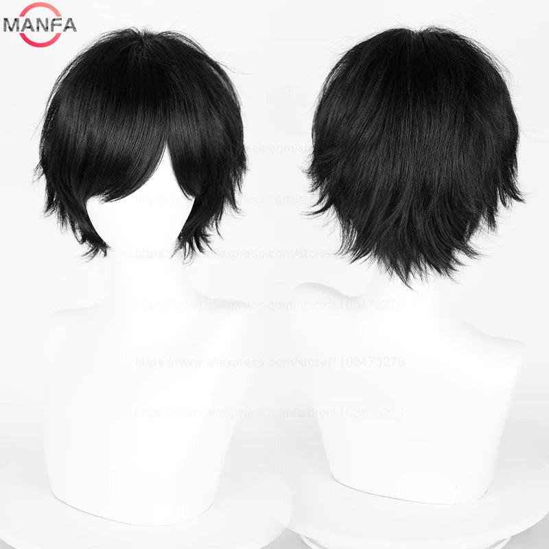 Short Black Anime Wig
