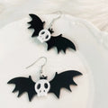 Bat Skull Halloween Earring