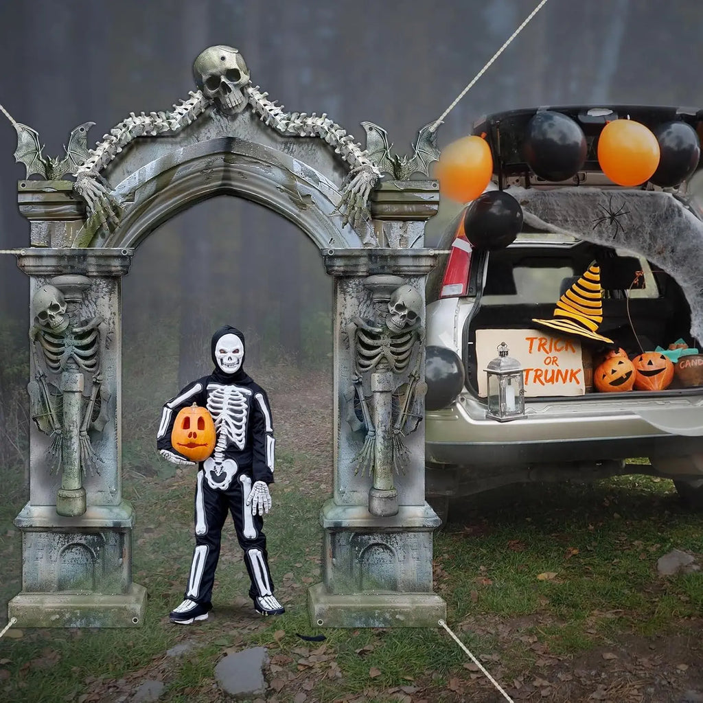 Skeleton Party Door Banner & Photo Booth Props