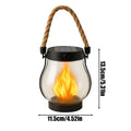 Solar Flame-Effect Hanging Lantern