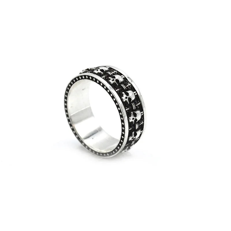 Multi-Skull Gothic Ring