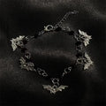 Gothic Bat Charm Bracelet
