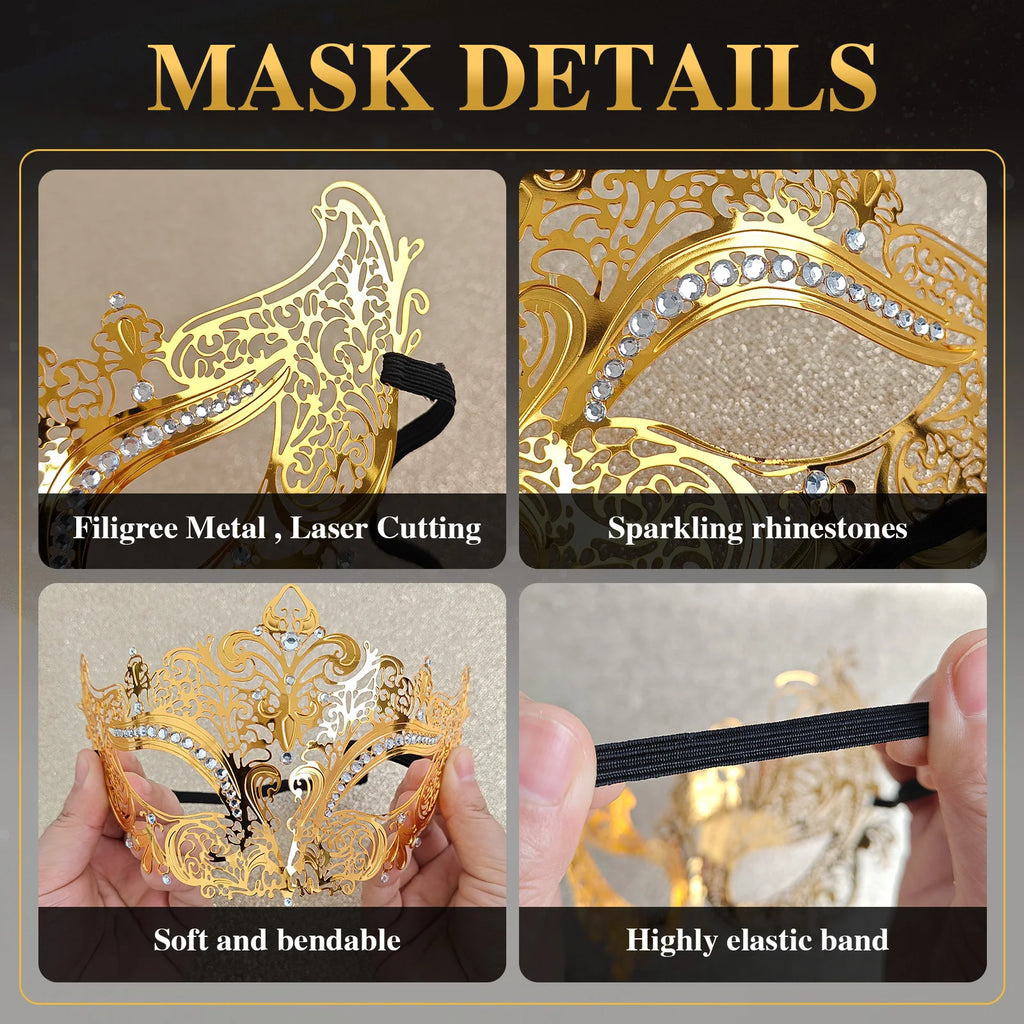 Antique Gold Masquerade Mask