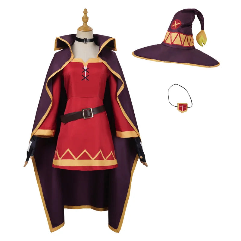 Witch Dress with Purple Cape