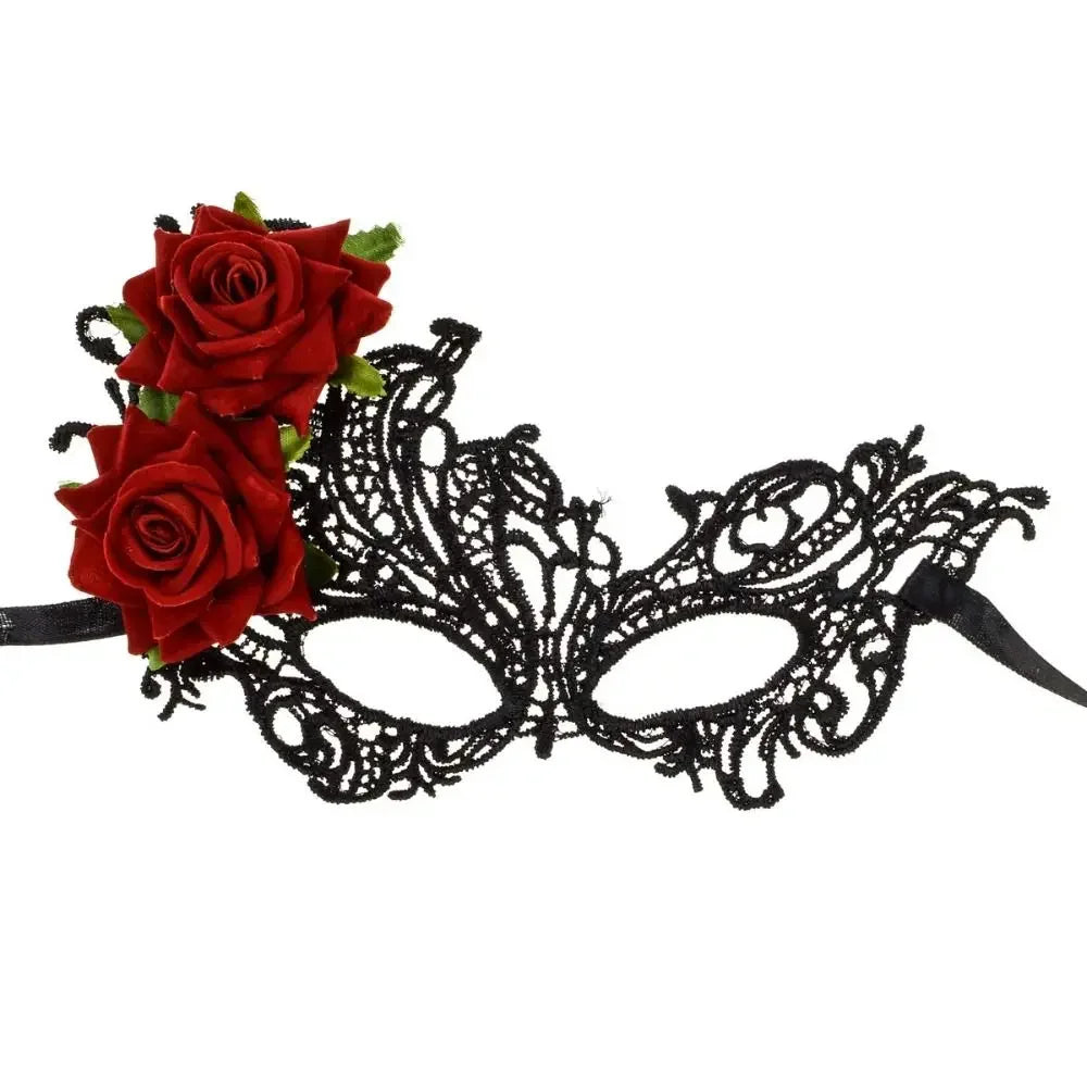 Gold Lace Rose Mask