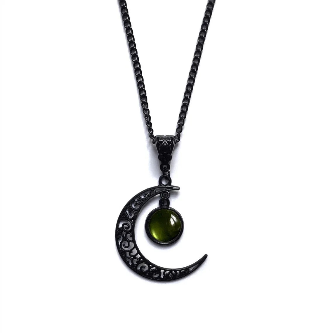Black Moon Witch Necklace