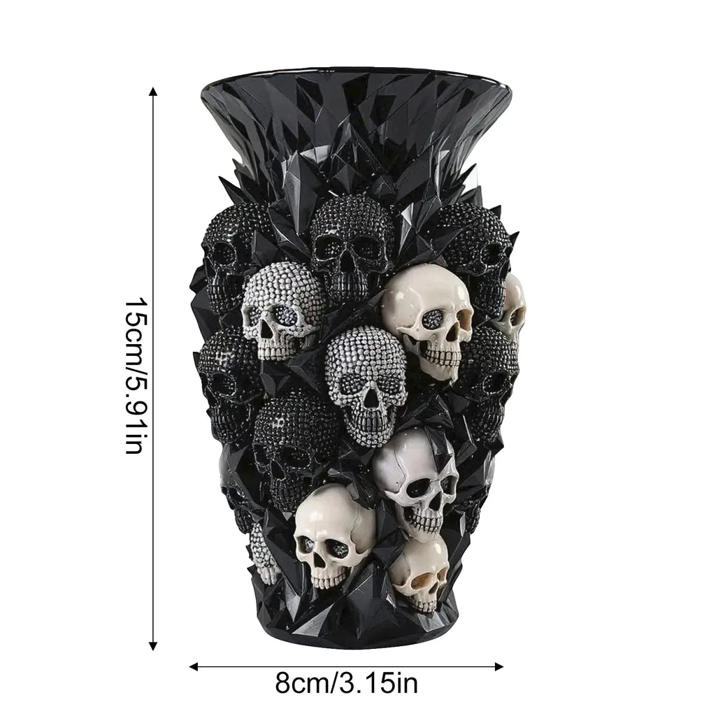 Gothic Skull Vase