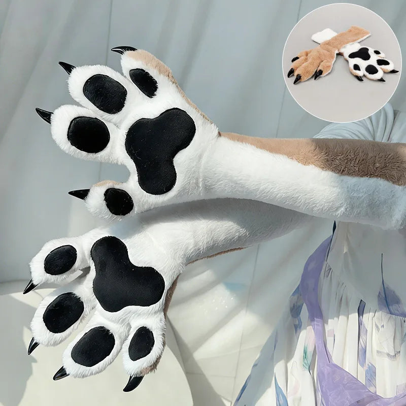 Plush Fursuit Claw Gloves