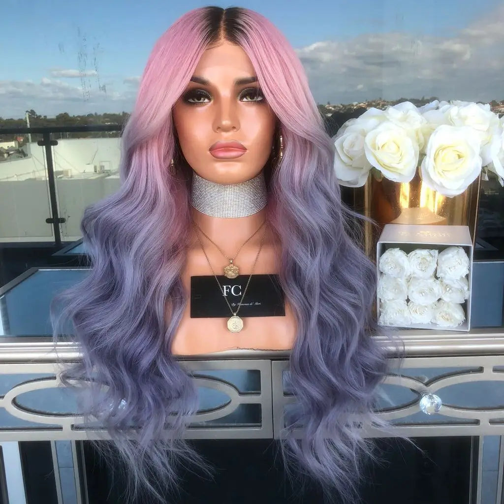Wavy Purple Cosplay Wig