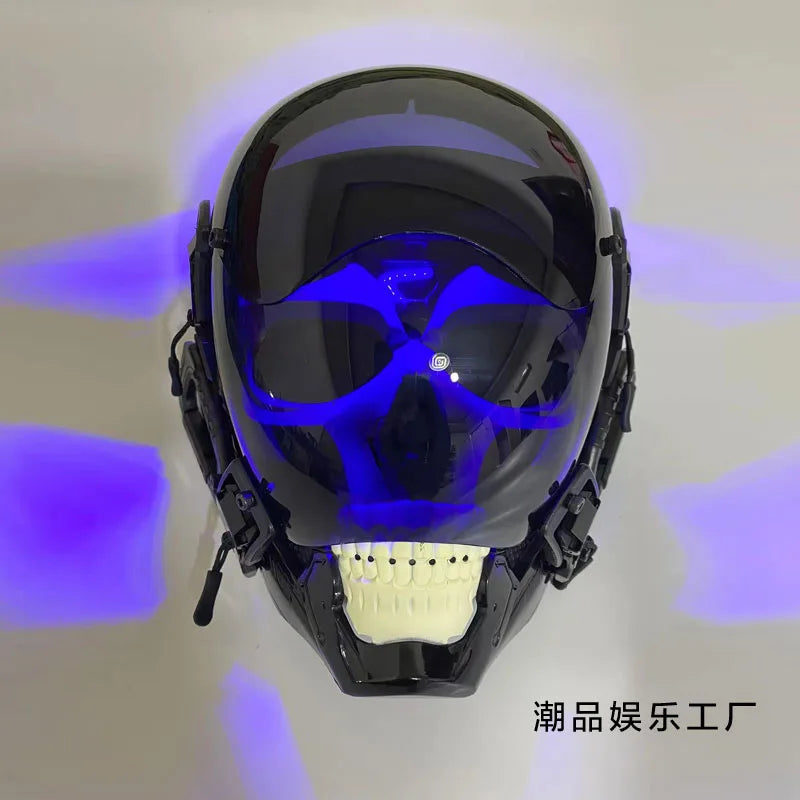 Cyberpunk LED Skull Mask