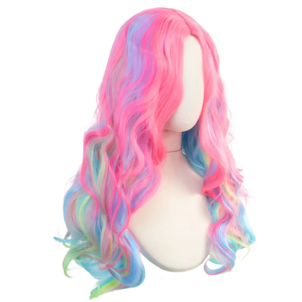 Gradient Curly Rainbow Wig