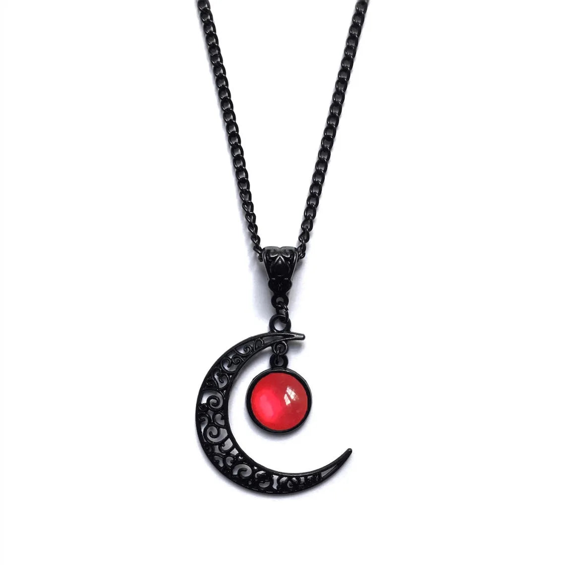 Black Moon Witch Necklace