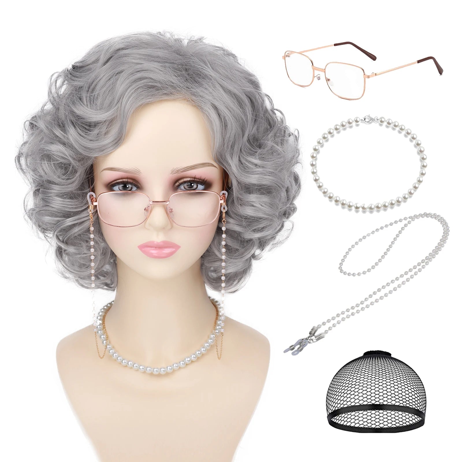 Old Lady Hair Accessory Set