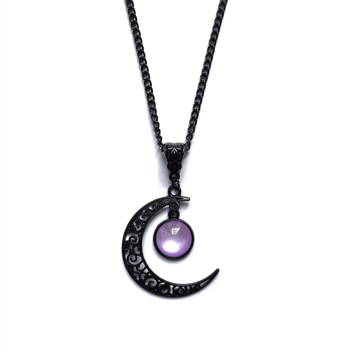 Black Moon Witch Necklace