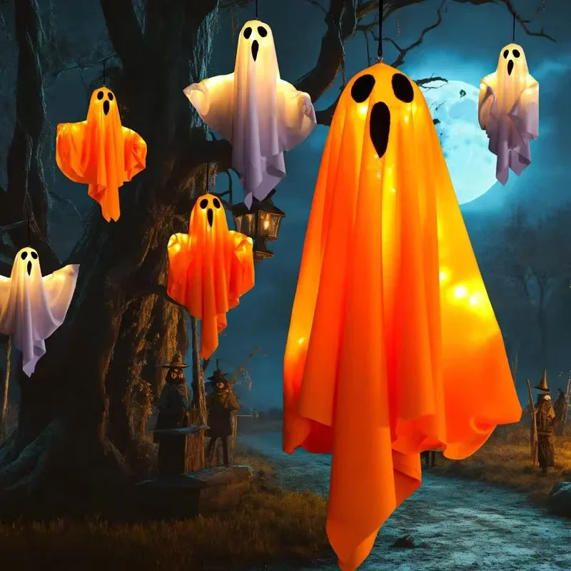 Glowing White Ghost LED Hanging Decoration