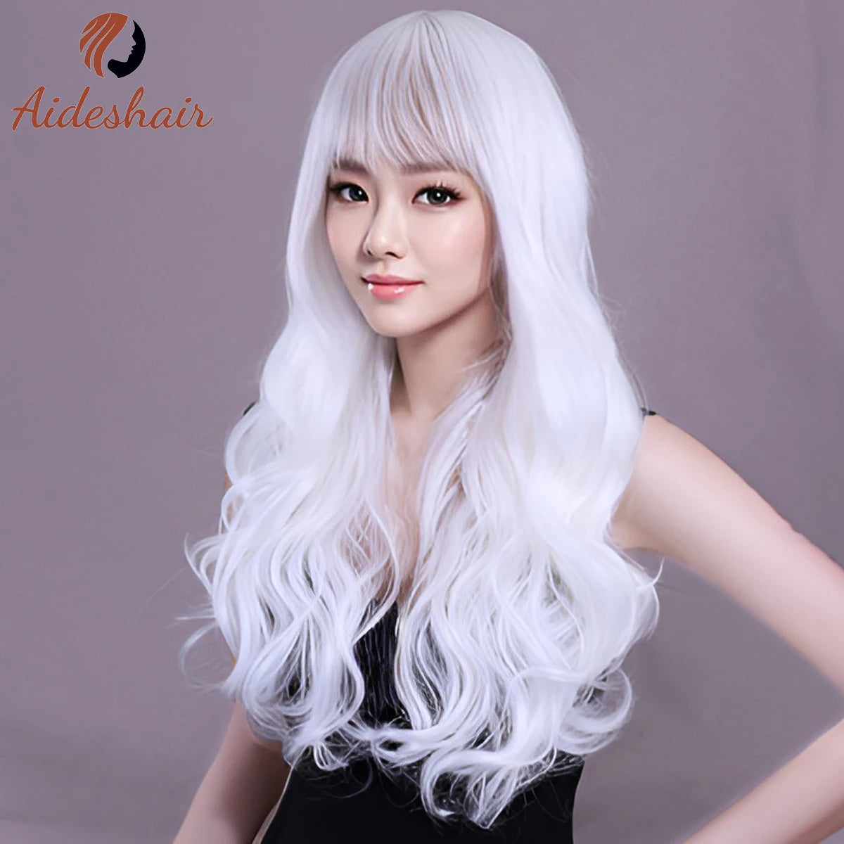 Long White Wavy Wig