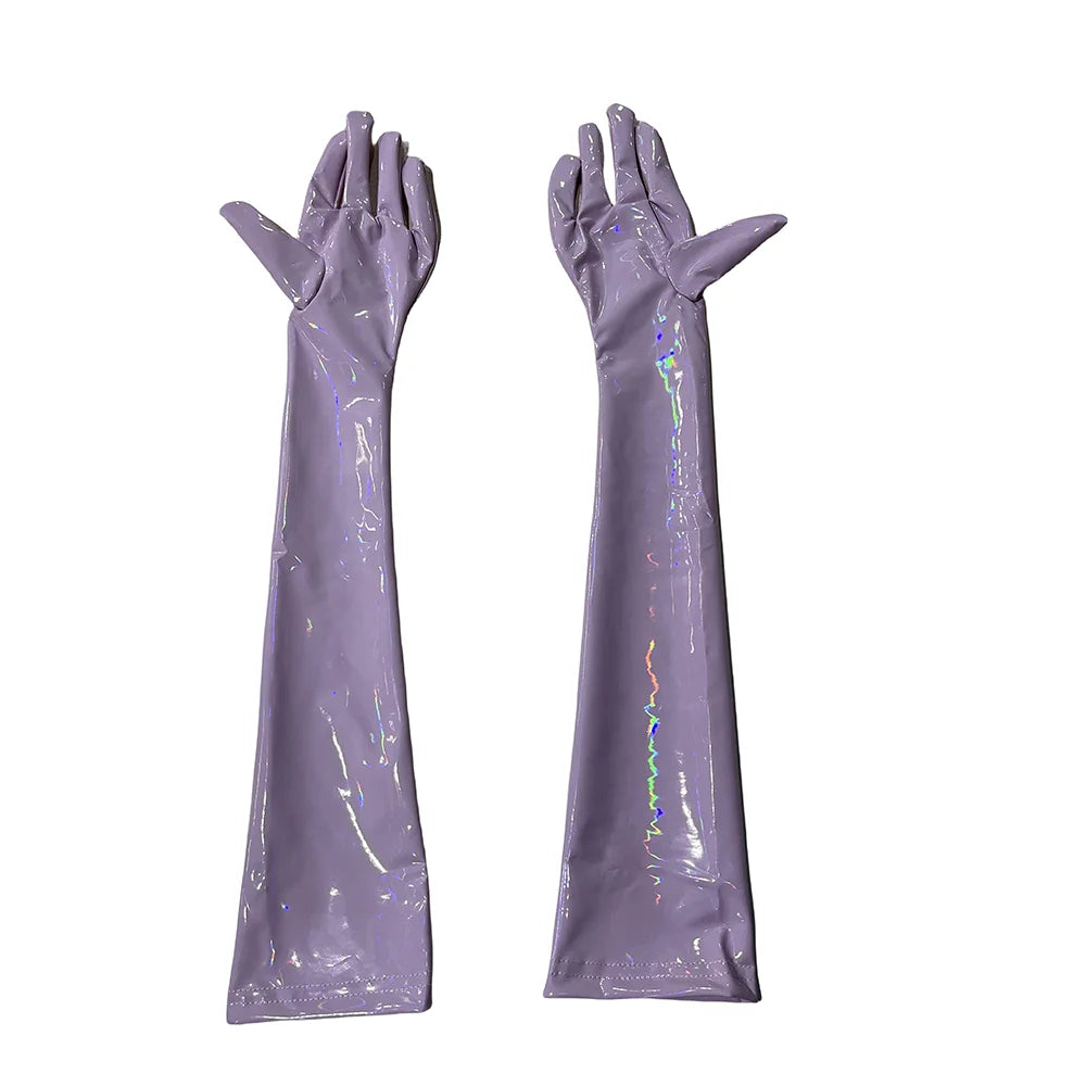 PVC Long Club Gloves