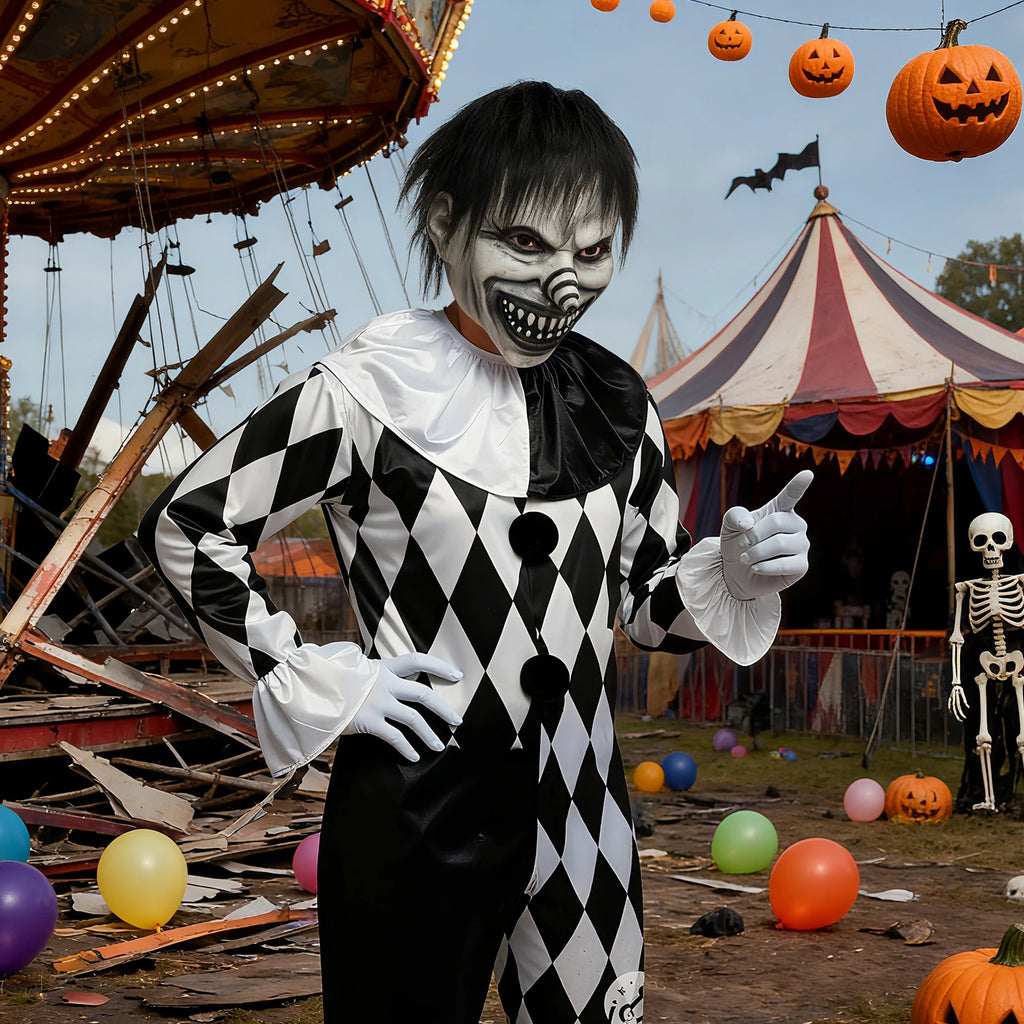 Evil Demon Clown Mask