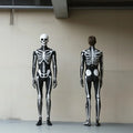 Skeleton Print Tights