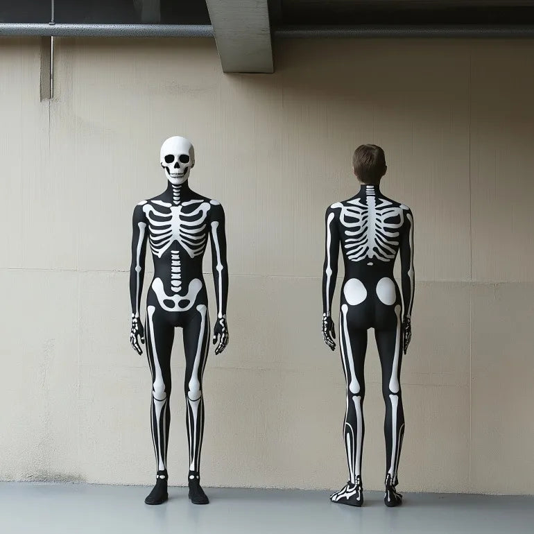 Skeleton Print Tights
