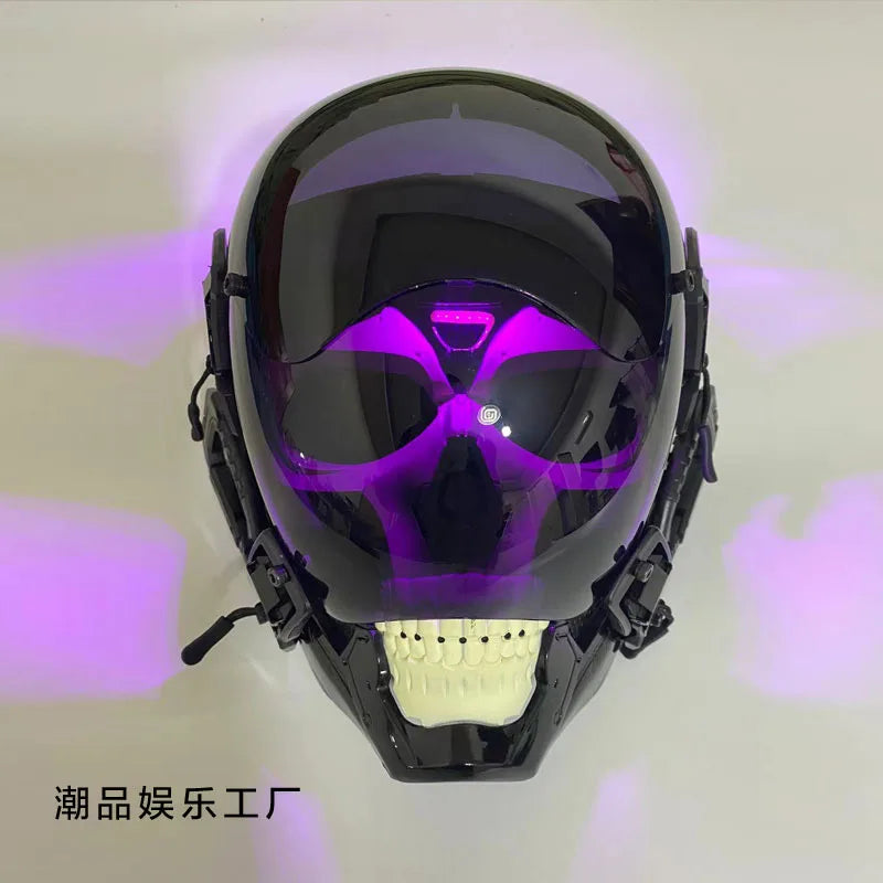 Cyberpunk LED Skull Mask