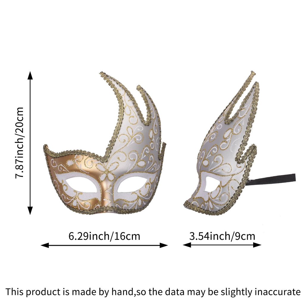 Elegant Venetian Half Mask