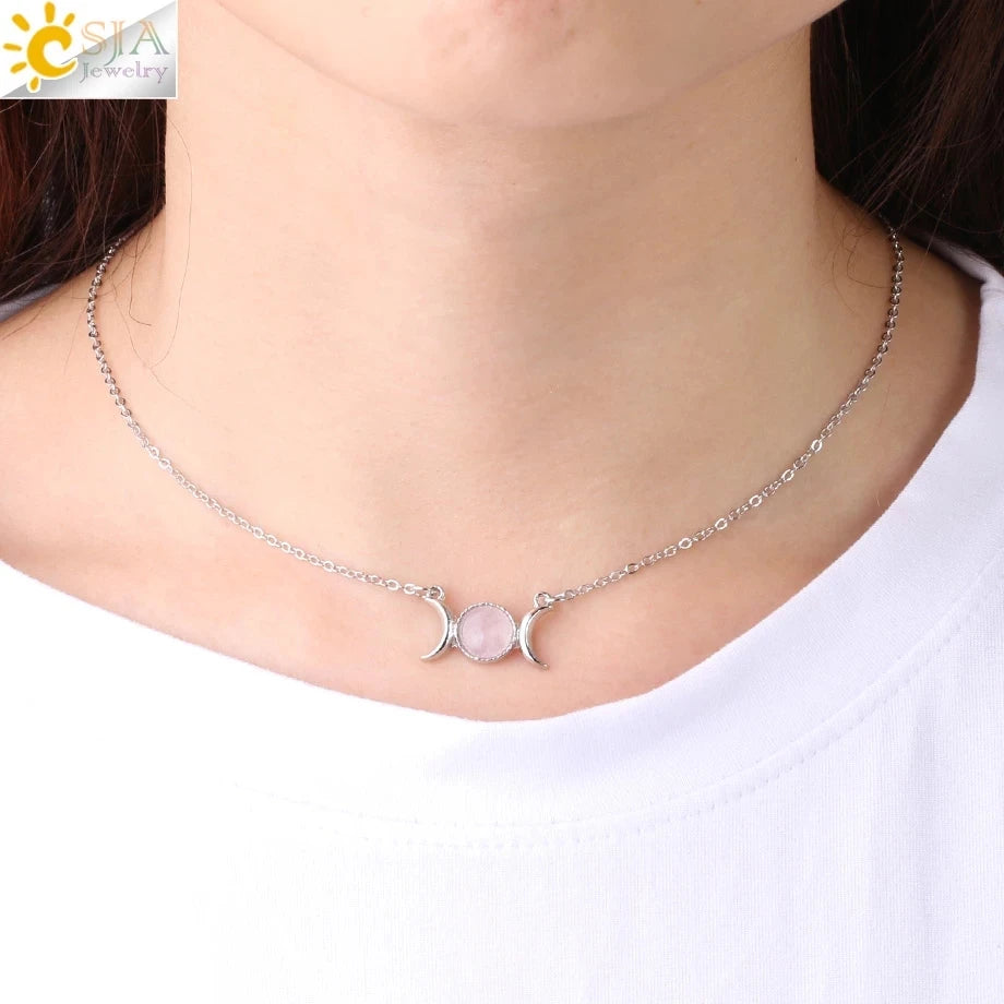 Crescent Crystal Jewelry Set