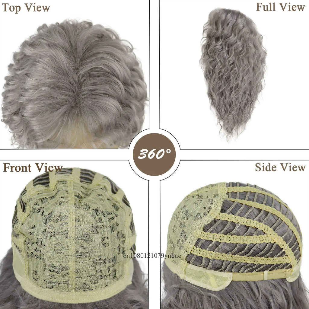 Grey Older-Man Cosplay Wig