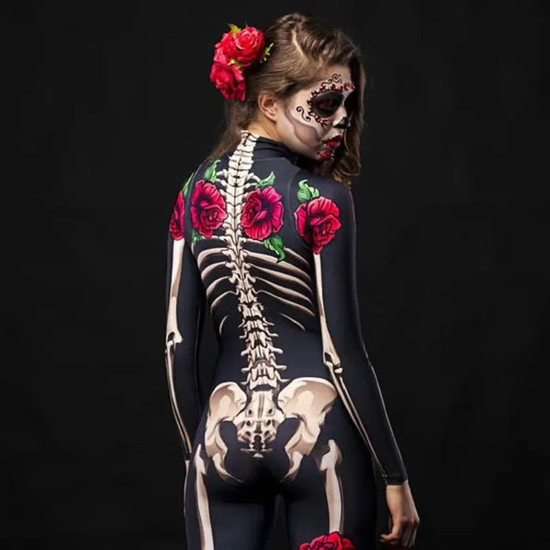 Rose Skeleton Costume Dress
