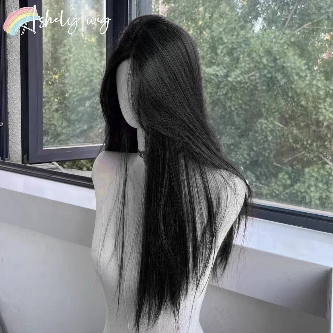 Women's Long Black Wig