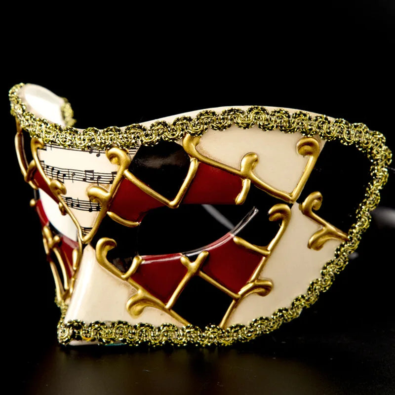 Lace-Edge Venetian Mask