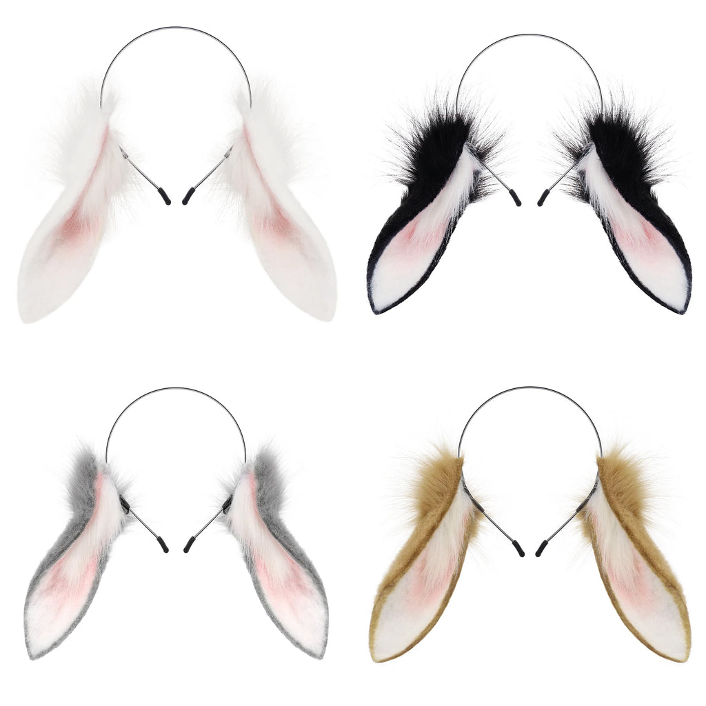 Faux Fur Bunny Ears Headband